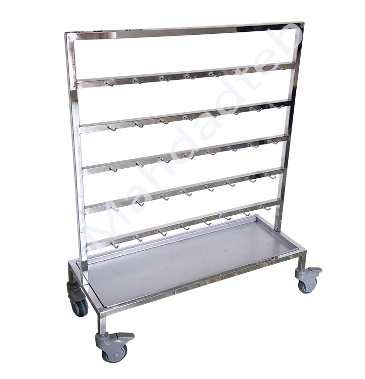 ترالی گاز شمار استیل اتاق عمل - کد -MHT213