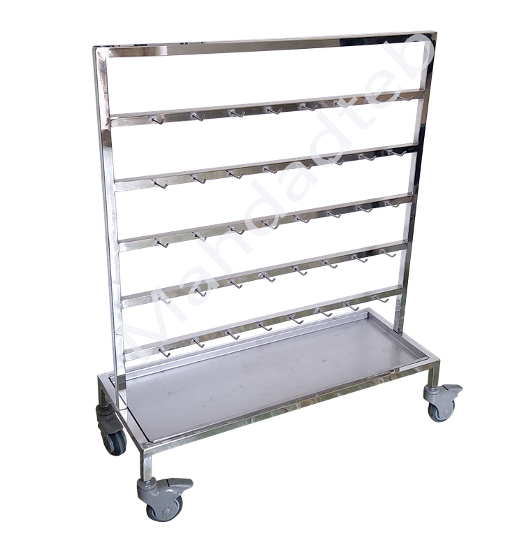 ترالی گاز شمار استیل اتاق عمل - کد -MHT213