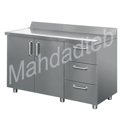 کابینت استیل زمینی (استریل فرعی) - کد MHT215-1