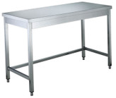 میز استیل یک طبقه پشتی دار کنار- کد MHT27