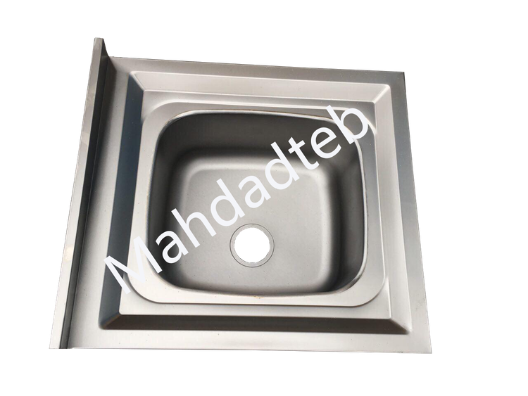 سینک استیل آزمایشگاهی ضد اسید – مدل روکار کد -MHT62-2