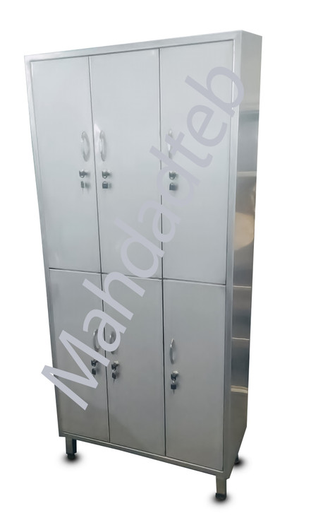 کمد استیل کلین روم لباس و ملزومات شش خانه کد MHT91-1