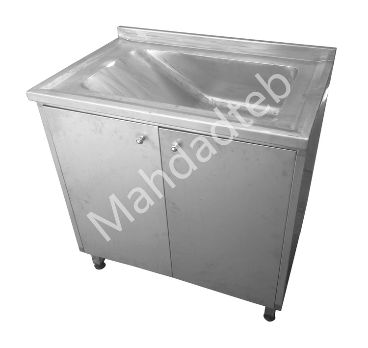 سینک نوزاد تمام استیل کابیندار - کد MHT16-1