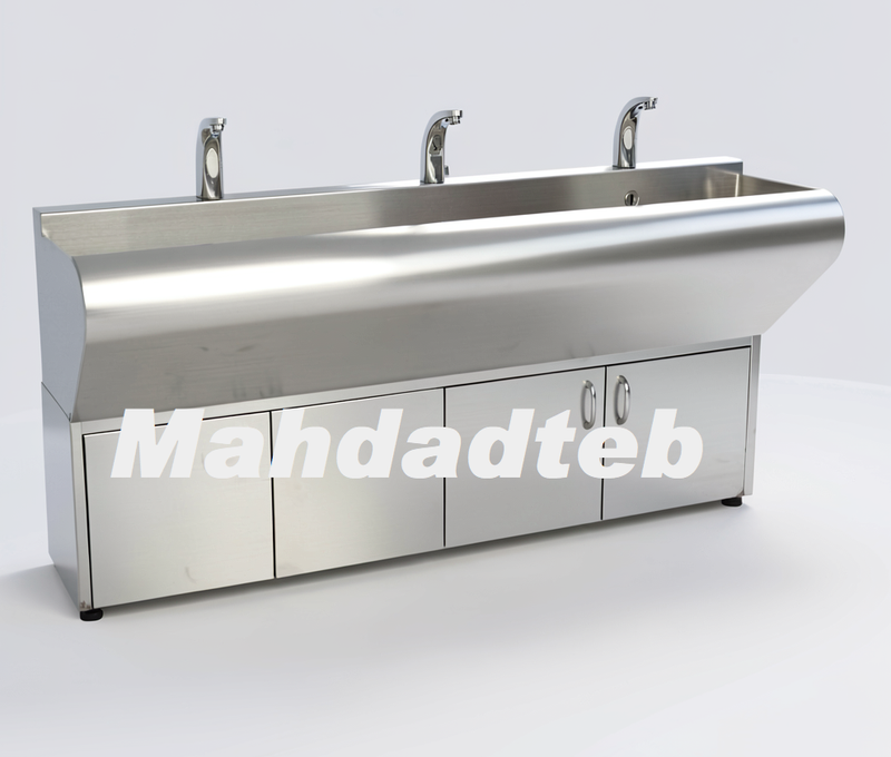 سینک اسکراب اتاق عمل کابیندار تکجداره