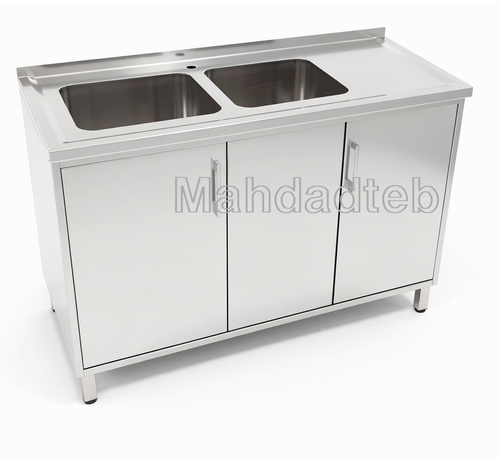 سینک کابیندار استیل شستشوی ابزار مهداد طب
