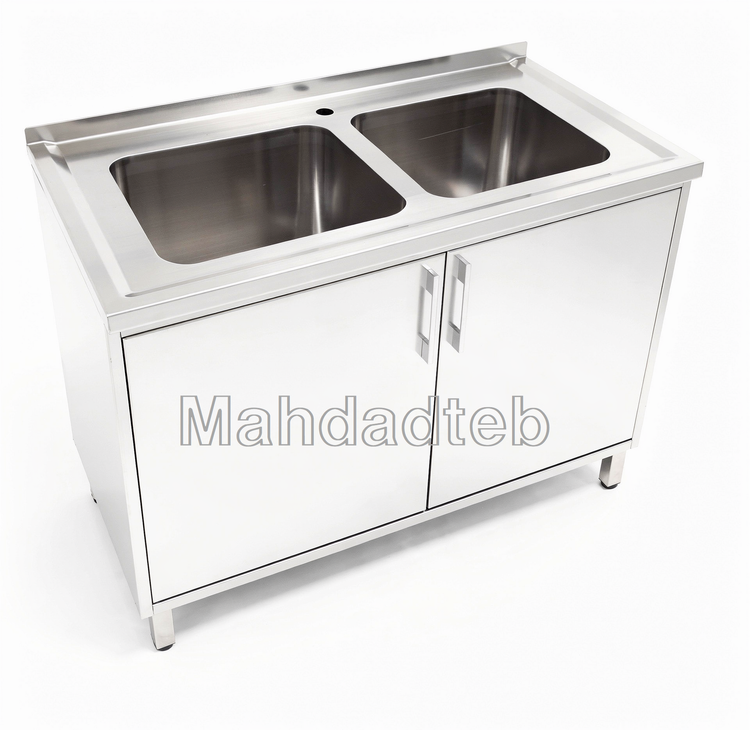 سینک آندوسکوپی استیل کابیندار مهداد طب