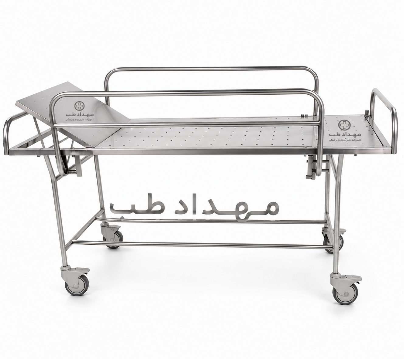 برانکارد شستشوی بیمار استیل مدل یک شکن