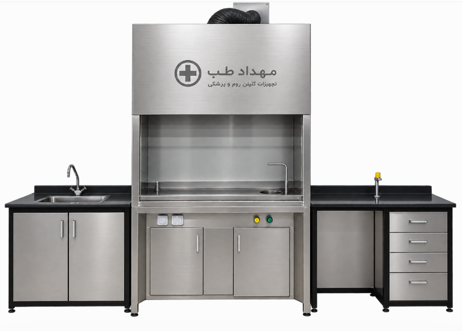 کابینت آزمایشگاهی استیل